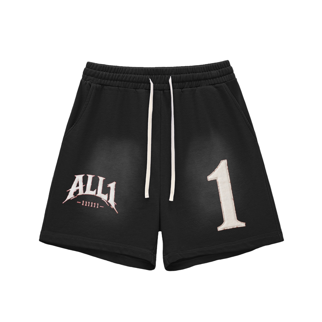 * ALL 1 Streetwear Black Shorts